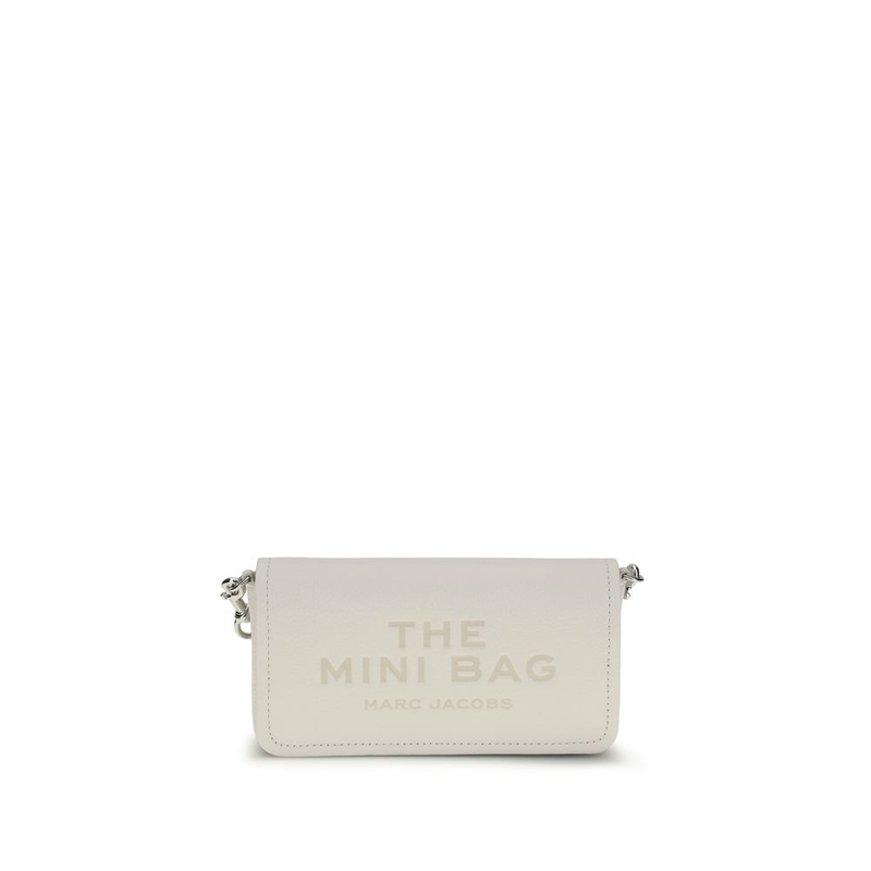 White calf leather bos taurus shoulder bag-null