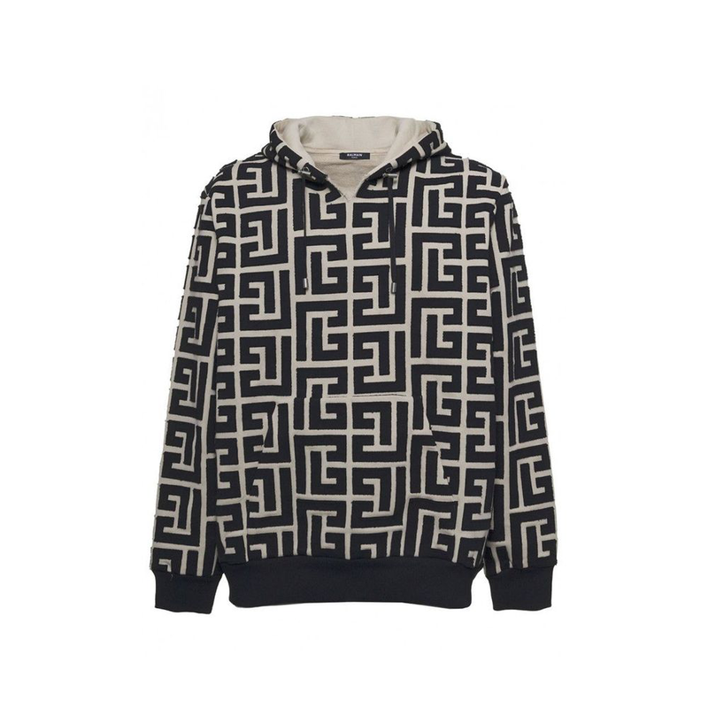 Beige cotton sweatshirt-null