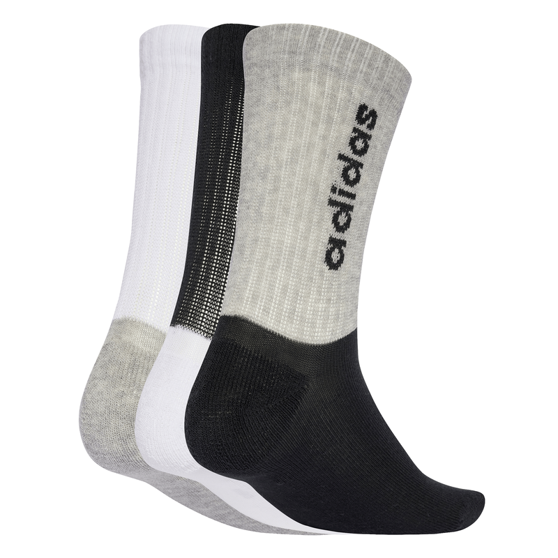 Adidas unisex linear crew socks 3 pairs kids-null