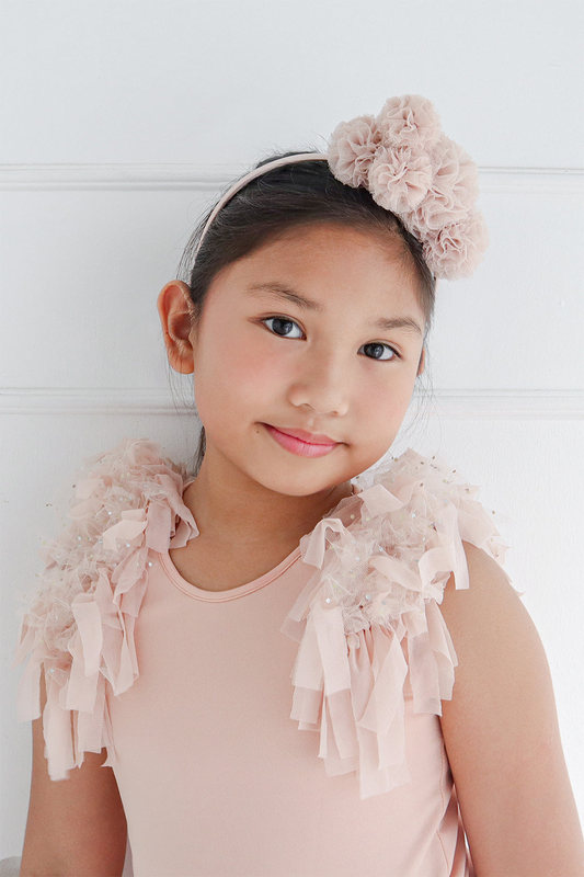 Spinkie le pom pom headband in light pink-null