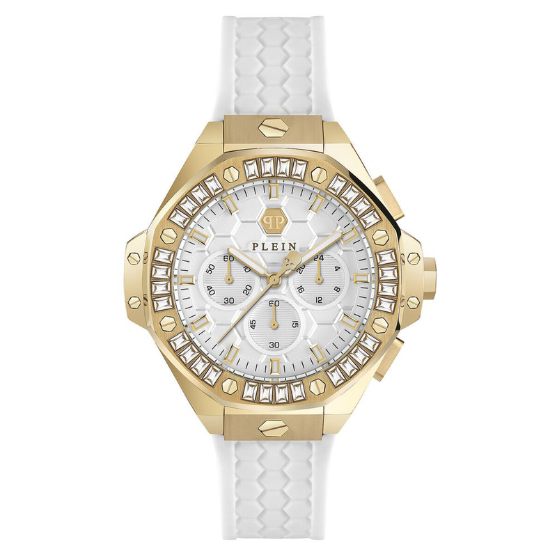 White synthetic dress watch-null