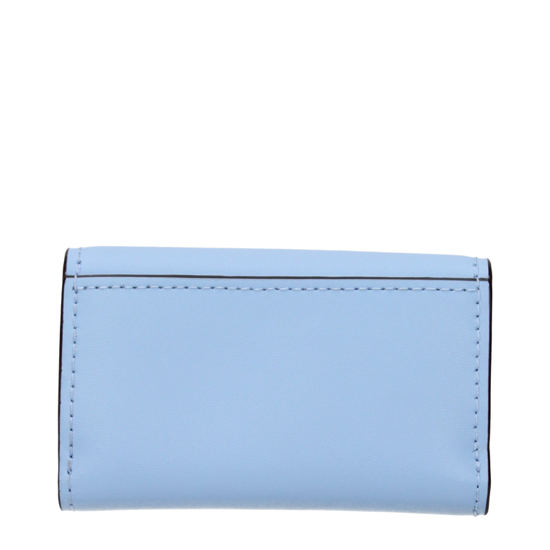 Light blue leather wallet-null