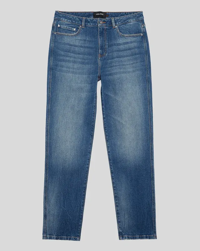 Product image: Tapered denim x142 stone wash blue-null
