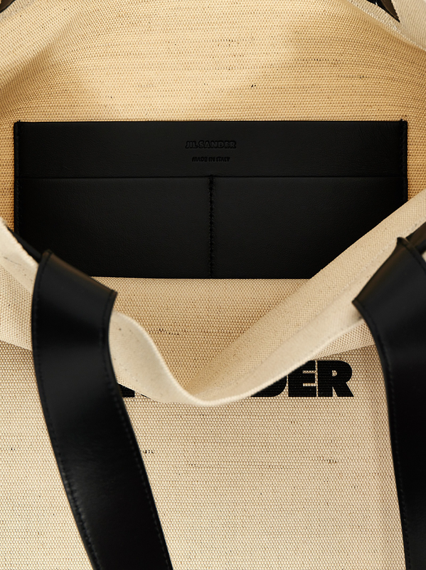 Bicolor jute tote bag-null
