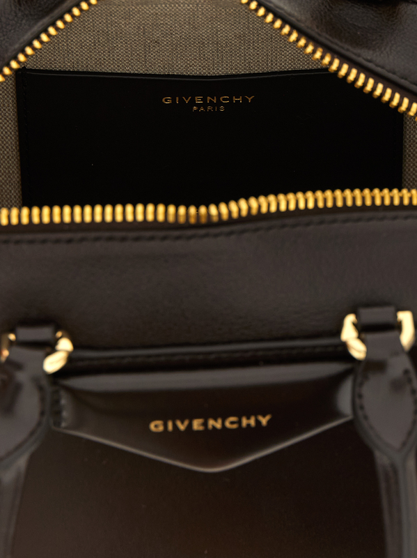 Brown calfskin handbag-null