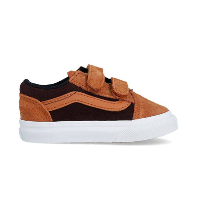 Vans toddler old skool v shoe, Camel, medium