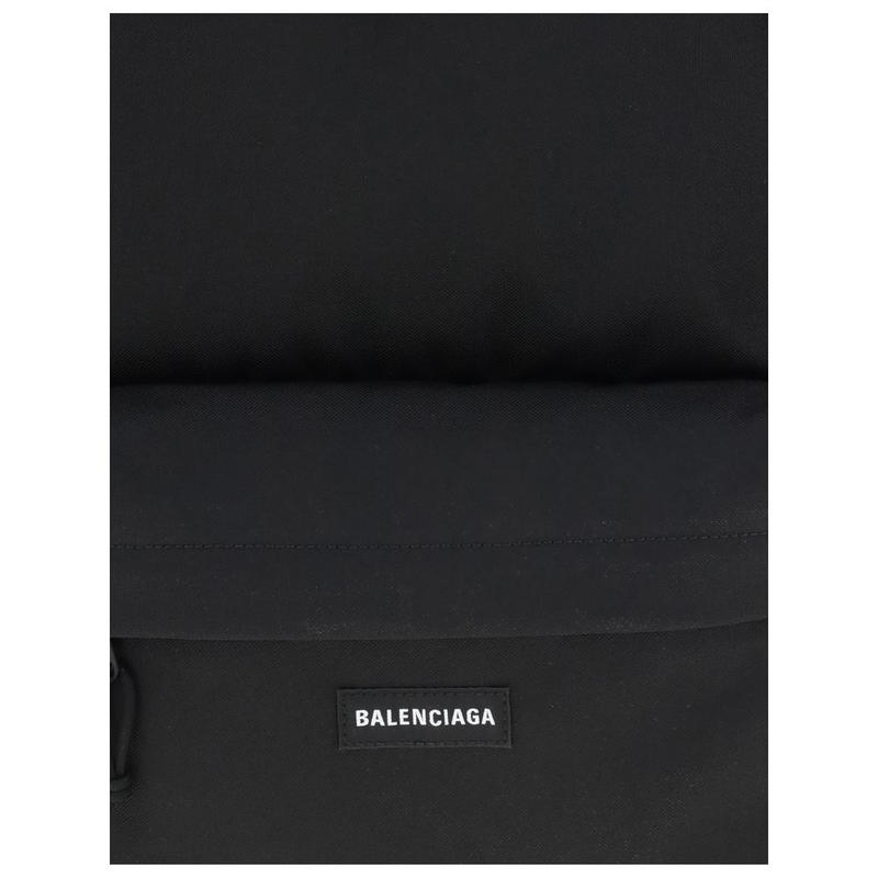 Black polyamide backpack-null
