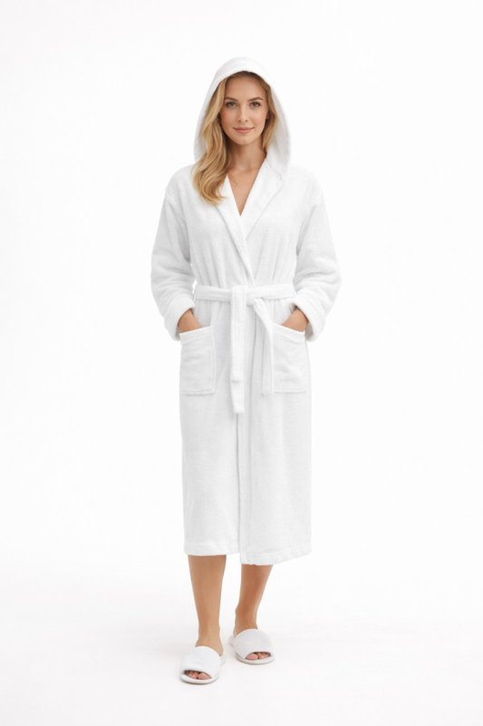 Unisex hooded terry bathrobe #uhtb-null