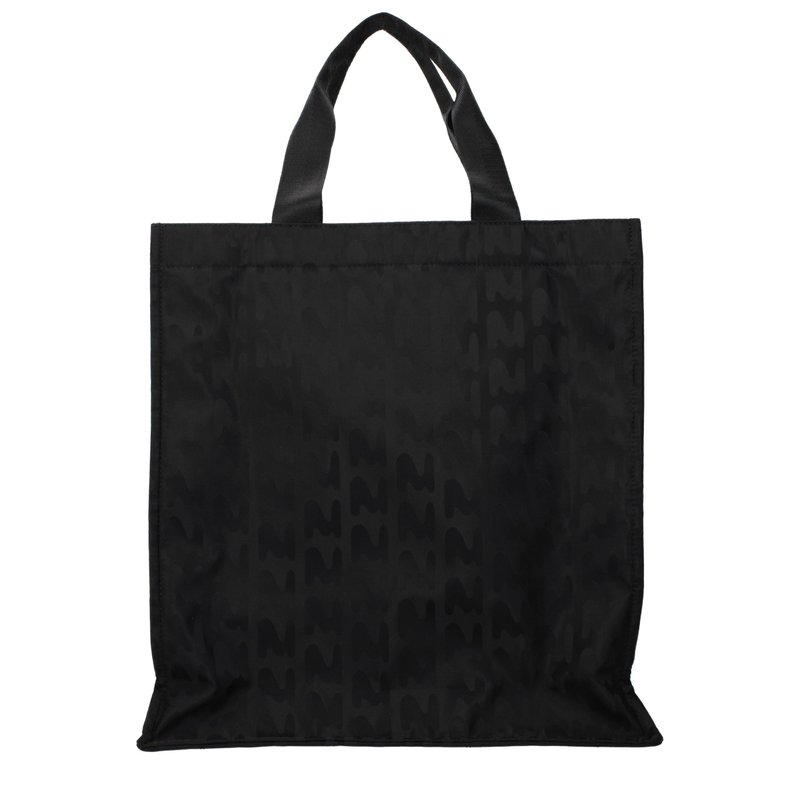 Black fabric handbag-null