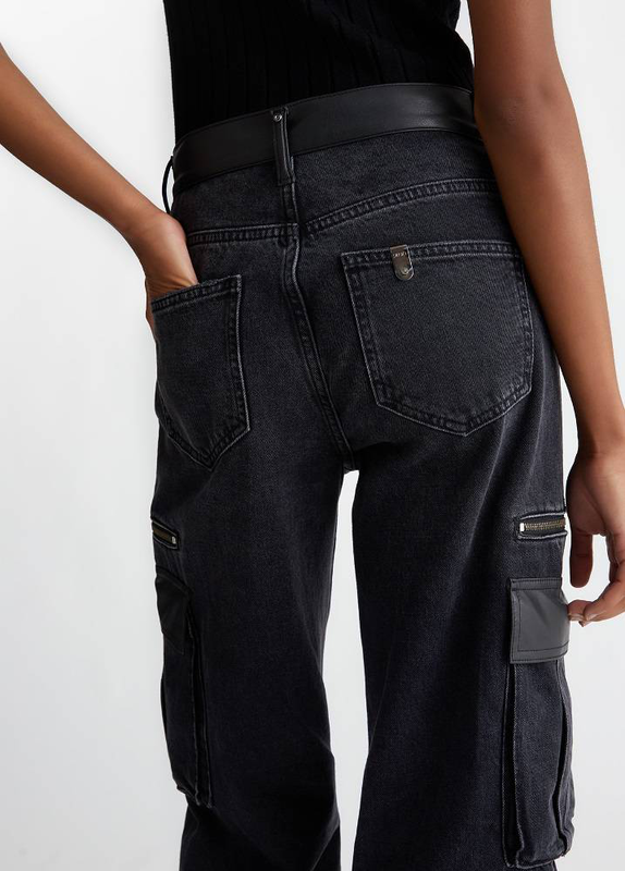 Product image: Flared cargo denim pants-null