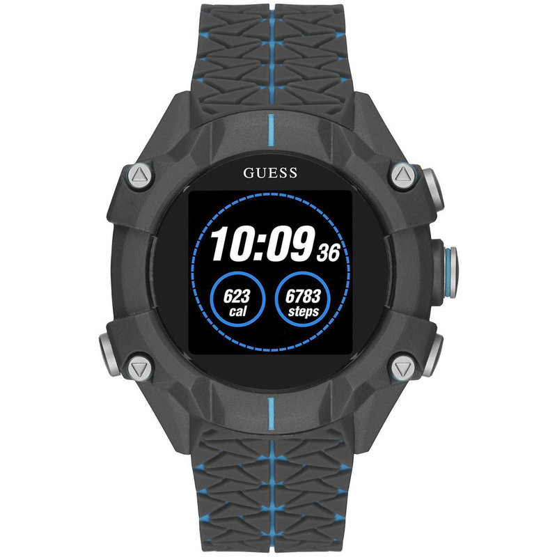 Gray resin sport watch-null