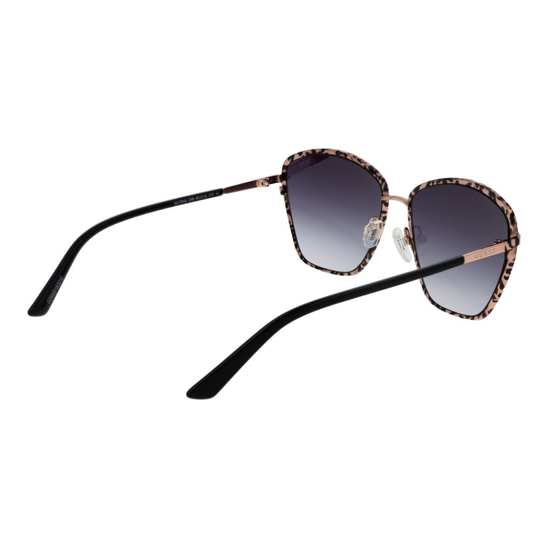 Rose gold metal sunglasses-null