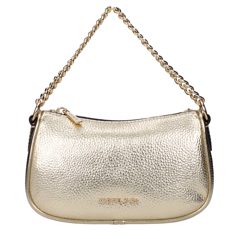 Gold leather handbag-null