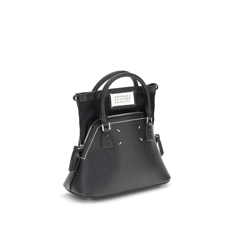 Black calf leather bos taurus handbag-null