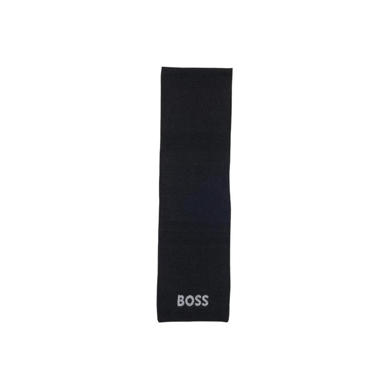 Black polyacrylic scarf-null