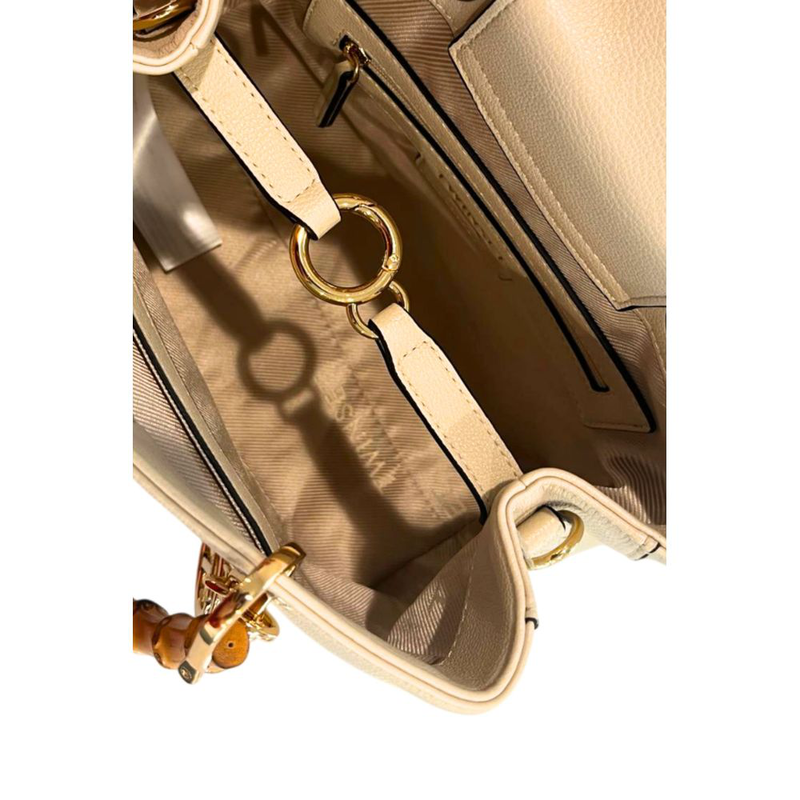 Beige pu women handbag-null
