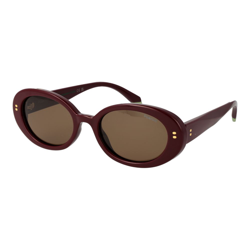 Burgundy polycarbonate sunglasses-null