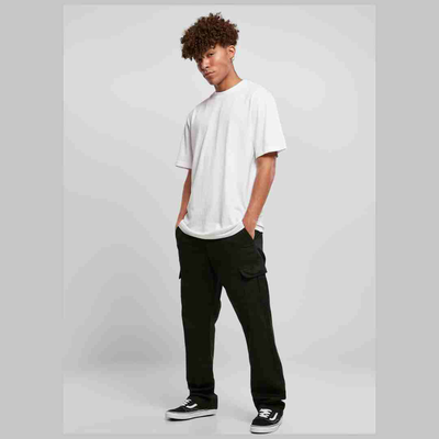 Urban straight leg cargo pants, Black, medium
