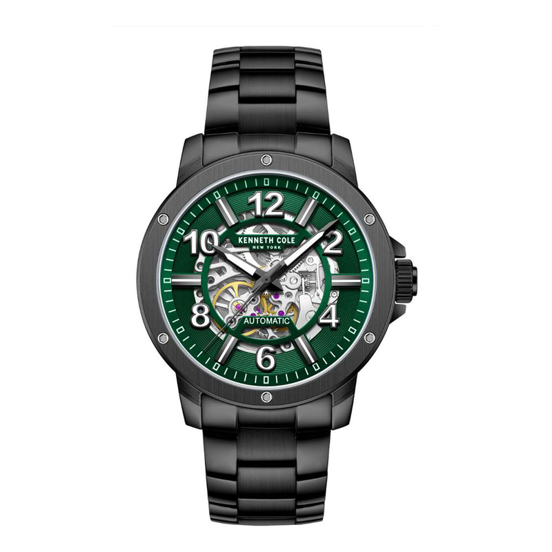 Gray stainless steel dress watch-null