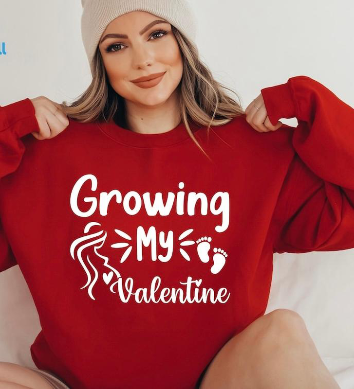 Sweatshirt growing my valentine-null