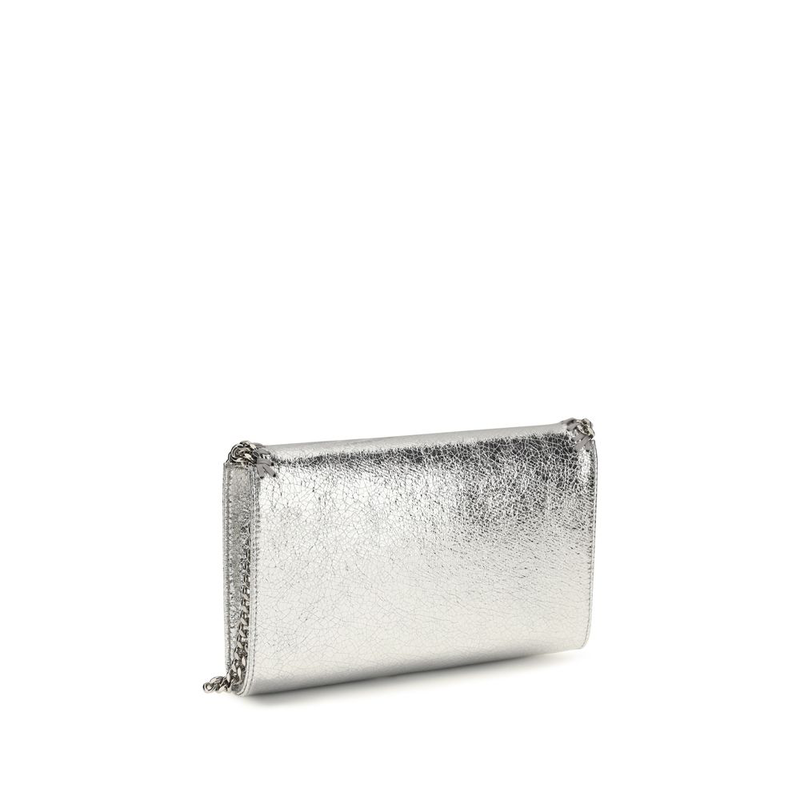 Silver polyester shoulder bag-null