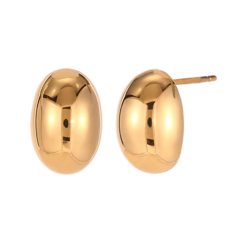 Oval drop earrings-null