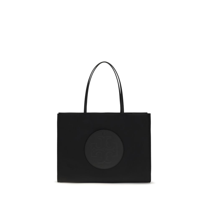 Black nylon shoulder bag-null