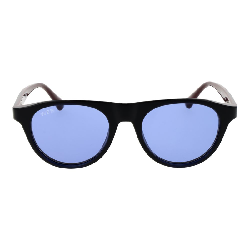 Blue plastic sunglasses-null