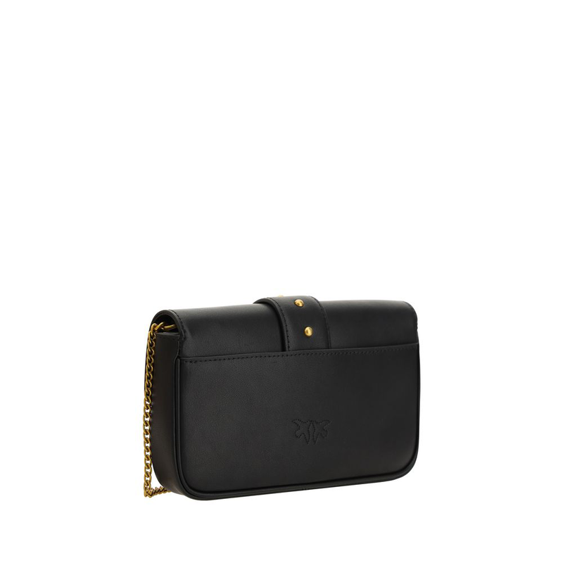 Black calf leather bos taurus shoulder bag-null