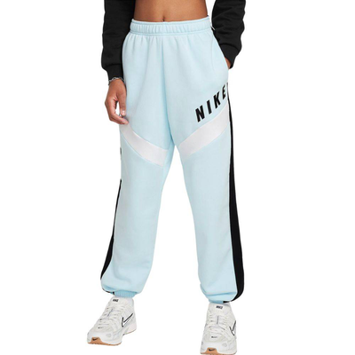 Nike sportswear girls fleece oversized pants, Glacier Blue, medium