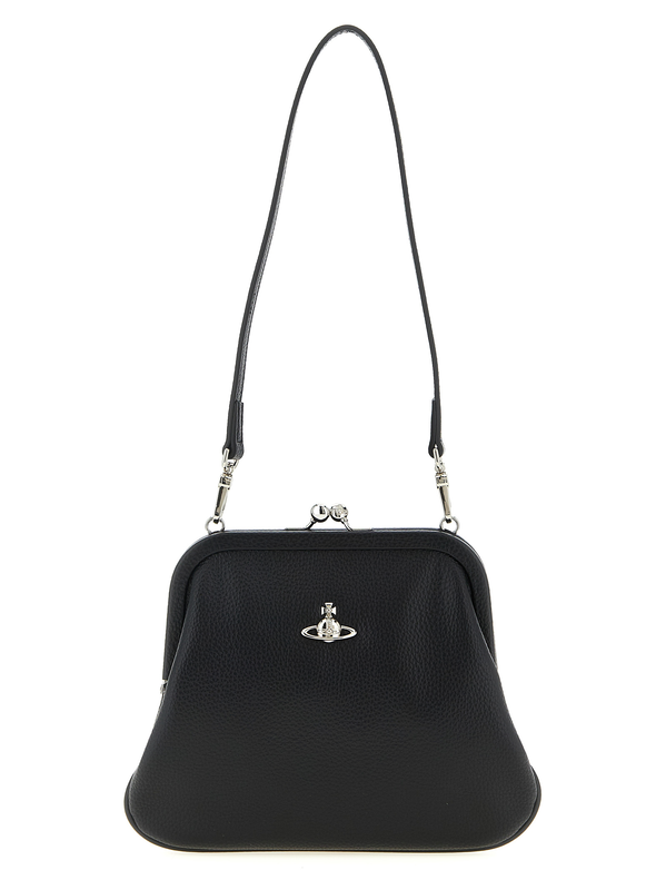 Black polyethylene clutch bag-null