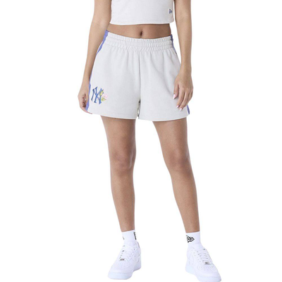Women mlb floral short  york yankees, Light Beige, medium