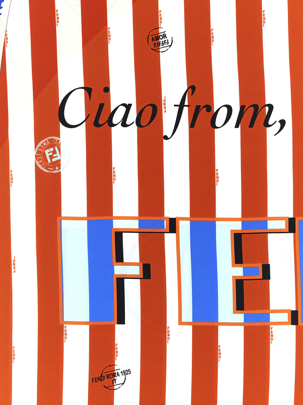Multicolor silk foulard-null