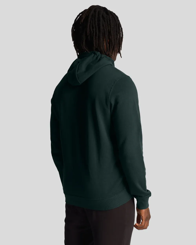 Zip through hoodie w486 dark green-null