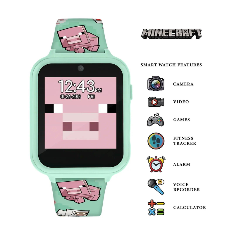 Minecraft interactive silicon strap kids' watch image number null
