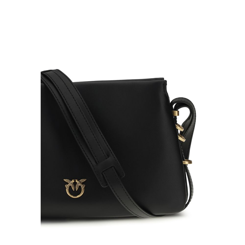 Black calf leather bos taurus shoulder bag-null