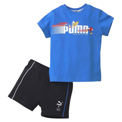 Puma x sega baby set, White / Royal, medium