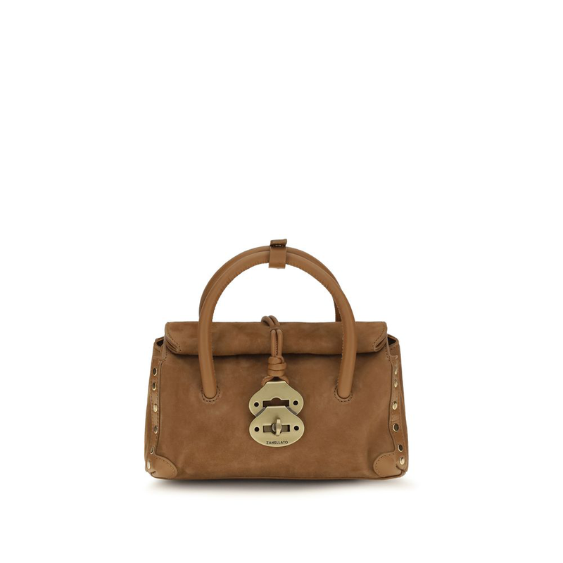 Brown calf leather bos taurus handbag-null