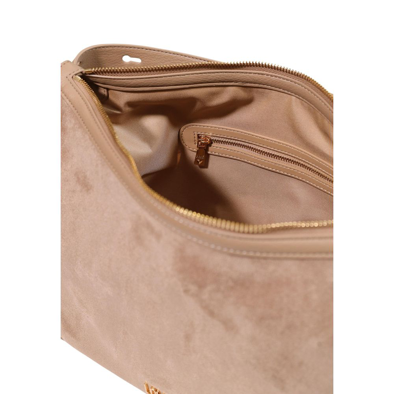 Beige polyester handbag-null