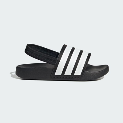 Adidas adilette estrap sandals kids jr5328, Black/white, medium