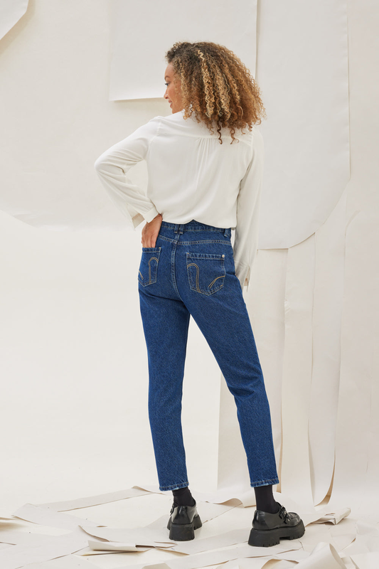 Kambos jeans momfit regular fit cotton-null