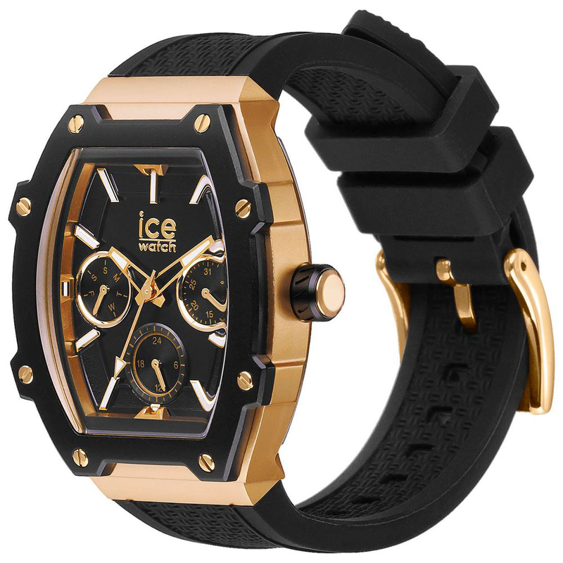 Black synthetic sport watch-null