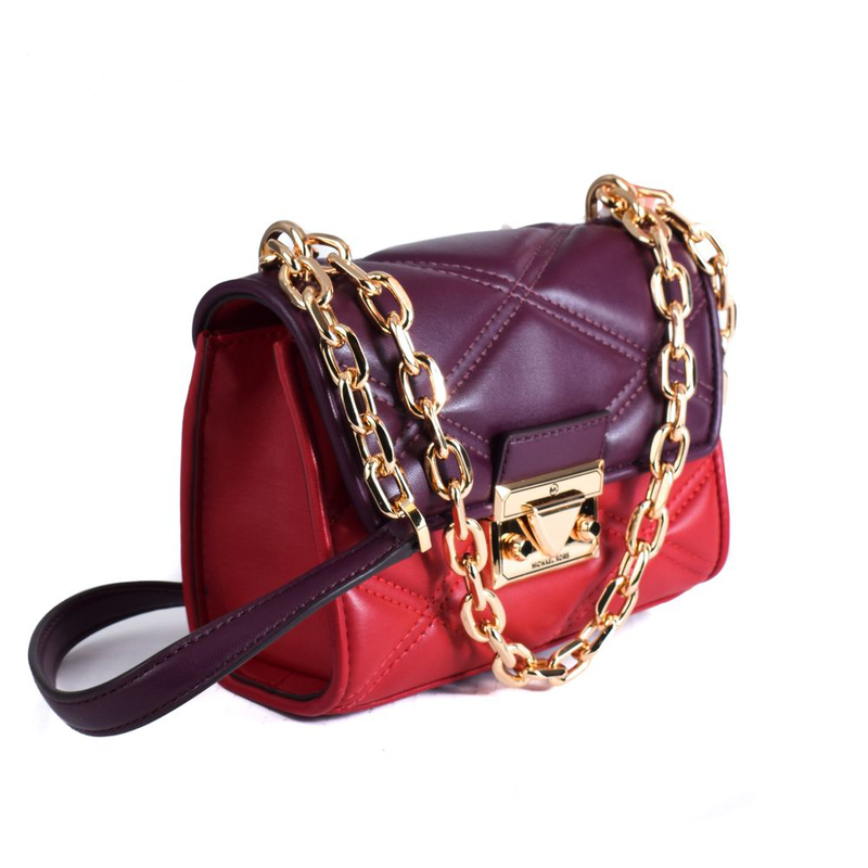 Multicolor leather handbag-null