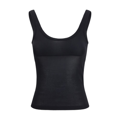 Black viscose shirt, Black, medium