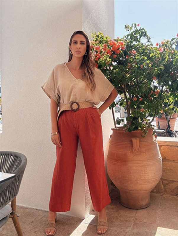 Product image: Trouser crop linen-null