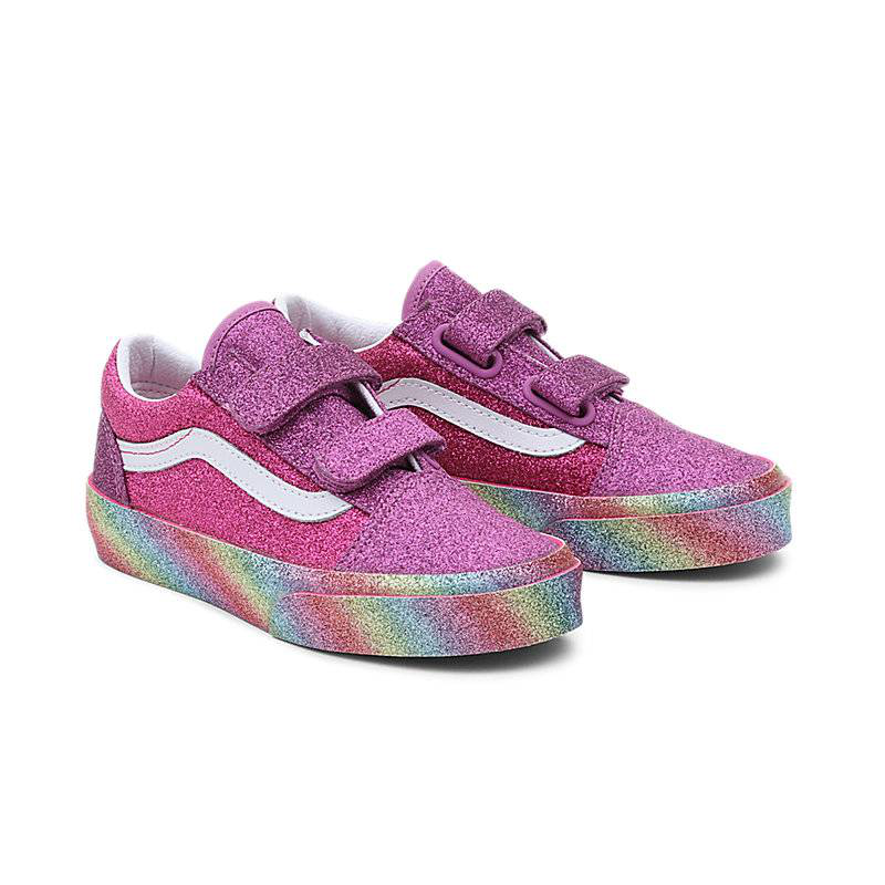 Kids glitter rainglow old skool image number null