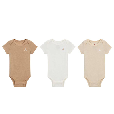 Nike jordan baby everyday esst 3pk bodysuit, Hemp, medium