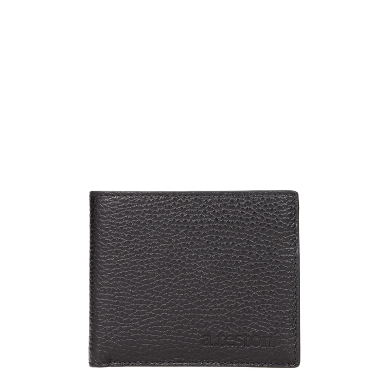 Black leather wallet-null
