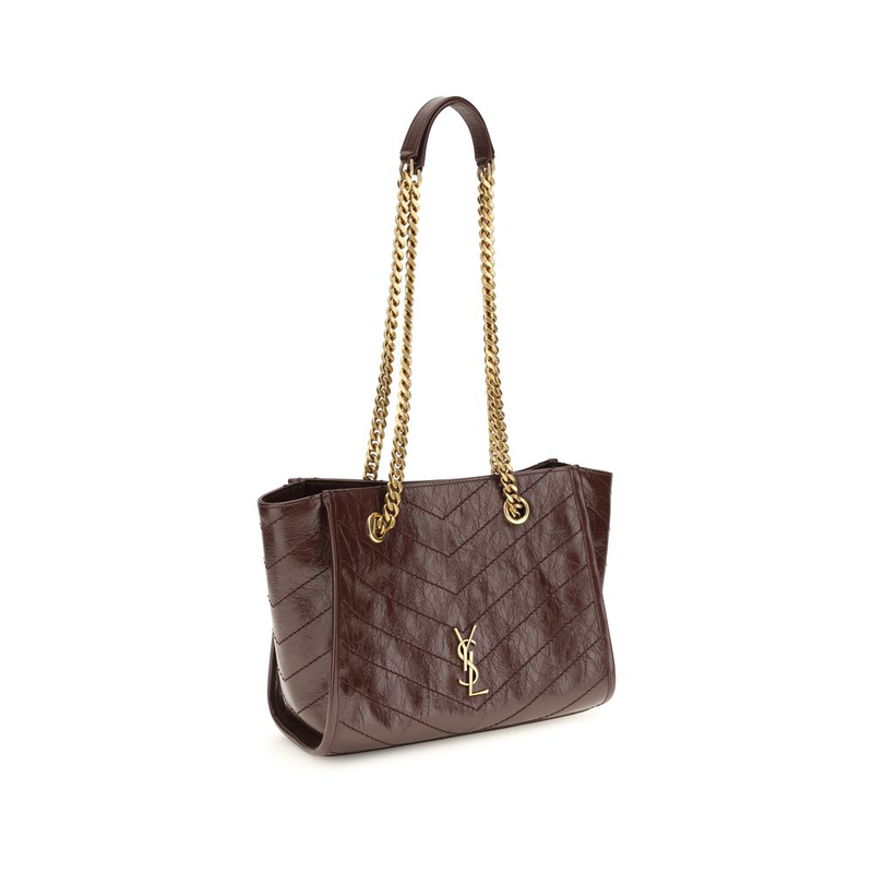 Brown calf leather bos taurus shoulder bag-null