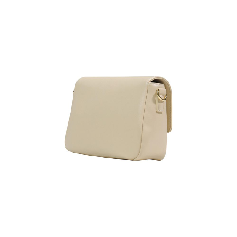 Cream polyethylene handbag-null